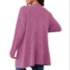 Askyes Womens Cardigan Sweater Cute Work Warm Elegant Cardigans 2025 Long Sleeve Cardigan for Women,Bright Purple,M view 4