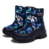 Kids Winter Hiking Boots, Waterproof and Slip-Resistant Snow Boots for Boys and Girls, Durable Outdoor Winter Shoes with Warm Fur Lining and Steel Buckle (Toddler/Little Kid/Big Kid) Navy Camo 32 view 1