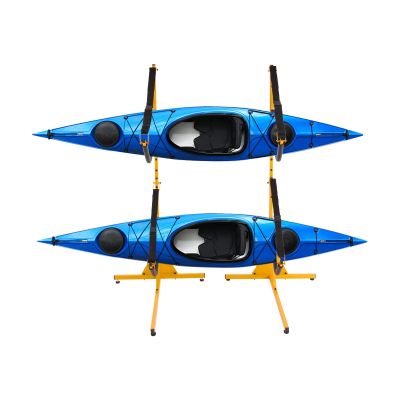 HAPPCUCOE Kayak Storage Rack,Floor Standing Storage Rack for Kayak,Double Kayak Storage Rack,Adjustable Design,Hold Kayaks, Canoe and Paddleboard,Indoor Outdoor Or Garage