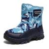 Kids Winter Hiking Boots, Waterproof and Slip-Resistant Snow Boots for Boys and Girls, Durable Outdoor Winter Shoes with Warm Fur Lining and Steel Buckle (Toddler/Little Kid/Big Kid) Sky Blue Camo 35 view 2