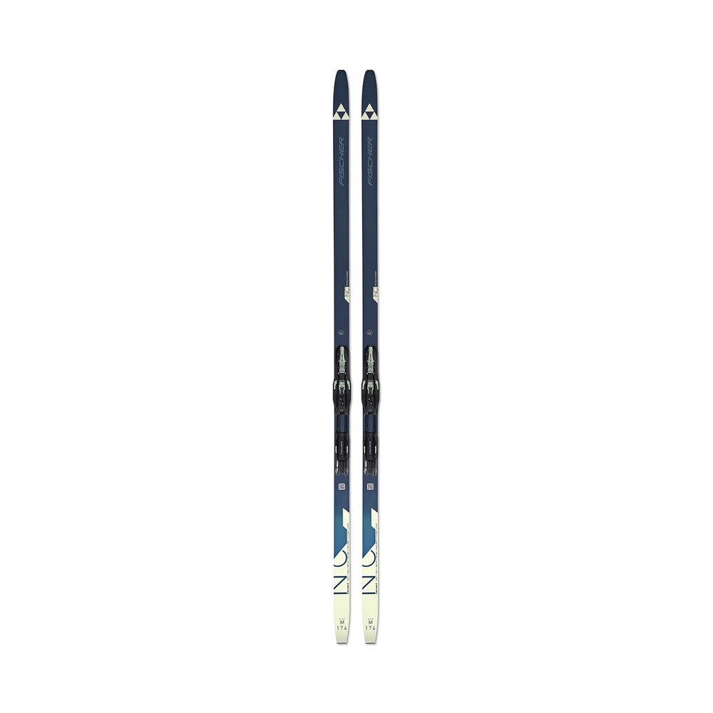 Fischer Cruiser EF Cross Country Skis, Dark Blue/Sand, Small w/ Control Step-in Binding