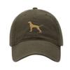 Men's Baseball Cap Vizsla Dog Embroidered Washed Cotton Vintage Dad Gifts Hat (Olive) view 1