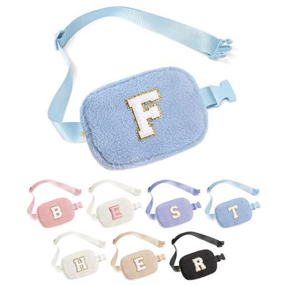 YOOLIFE Gifts for Girls Teen Kids - Birthday Gifts for 3 4 5 6 7 8 9 10 11 12 13 Year Old Girls, Gifts for Girls Teen Daughter Sister, Initial Crossbody Bag Belt Bag Fanny Pack, Blue F