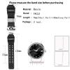 FACLE Men's Resin watch strap Replacement Fit for Casio G shock GW-A1100 GW-A1000 GW-4000 GA-1000 1100 1200 G-1400 Outdoor Sports Watch bands bracelet accessories (Black with metal ring) view 2