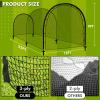 Hazacl Baseball Batting Cage for Backyard, Softball Cage Batting Net Portable with Carrying Bag Detachable Door with Hitting Target for Batting Training Pitching Practice (22 ft) view 2