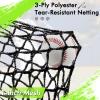 Hazacl Baseball Batting Cage for Backyard, Softball Cage Batting Net Portable with Carrying Bag Detachable Door with Hitting Target for Batting Training Pitching Practice (22 ft) view 3