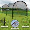 Hazacl Baseball Batting Cage for Backyard, Softball Cage Batting Net Portable with Carrying Bag Detachable Door with Hitting Target for Batting Training Pitching Practice (22 ft) view 4