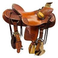 AD Saddlery Wade Tree A Fork Roping Ranch Work Leather Premium Western Horse Saddles for Horses Handmade Equestrian Trail Horse Saddle Tack Size: 10"-18" inches Seat WADE398 (10.5)