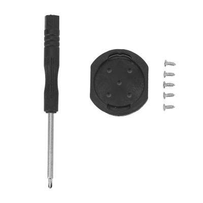 Pissente Computer Mount Repair Part Kit, Cycling Computer Bracket Computer Repair Tool Set 5 Screws Computer Bracket Fixed Base Replacement Fit for Gar min