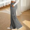Baggy Sweatpants for Women Athletic V Crossover, Oversized Wide Leg Sweatpant, High Waisted with Pockets Sweatpants (Navy Blue,M) view 2