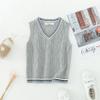 JEYPINMI School Uniform Vest for Girls Boy Knitted Pullover Tops Sleeveless Sweater Vest 1-8 Years Grey 5-6 Years view 2