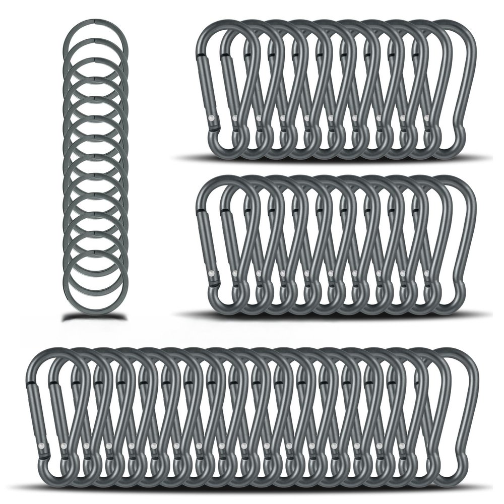 25pcs d5 mini Locking Carabiner Clip GaryGourd-Shape Mini Carabiner Keychain Aluminum Alloy Carabiner Snap Hook and Clip Hook for Attaching Equipment to Backpack or Belt Not for Climbing