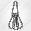 25pcs d5 mini Locking Carabiner Clip GaryGourd-Shape Mini Carabiner Keychain Aluminum Alloy Carabiner Snap Hook and Clip Hook for Attaching Equipment to Backpack or Belt Not for Climbing view 3