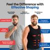 ARMSTRONG AMERICA Compression Shirt for Men | Gynecomastia Compression Tank Top Men | Mens Shapewear Compression Shirts (US, Alpha, Large, Regular, Tall, Black) view 2