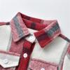 Kids Toddler Baby Boys Autumn Winter Plaid Cotton Long Sleeve Cardigan Jacket Clothes Boys Youth (Green, 9-10 Years) view 2