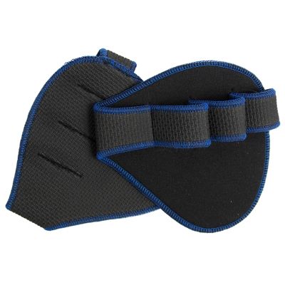 HDNSAUD Workout Grip Pads Lifting Palm Dumbbell Grips Pads Unisex Anti Skid Weight Cross Training Gloves Gym Workout Fitness Sports for Hand Protector(Blue Grips Pads)
