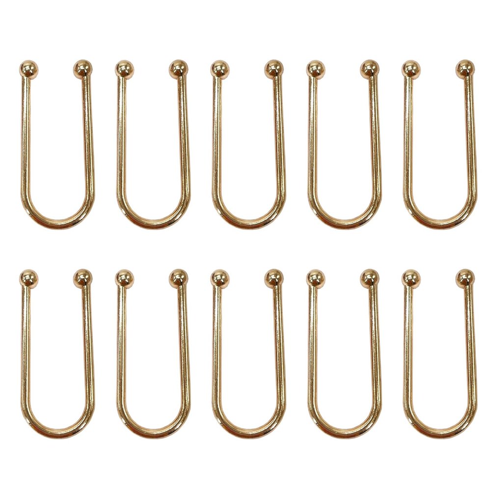 10Pcs Alloy Bikini Clips, Metal U Shape Ring Garment Clasps, Bra/Bikini Hook Closure, Swimwear Front Clasp, Bra Clasp Replacement Part for Lingerie Sewing Bra Swimwear Buckle Making Garment Accessory