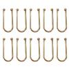 10Pcs Alloy Bikini Clips, Metal U Shape Ring Garment Clasps, Bra/Bikini Hook Closure, Swimwear Front Clasp, Bra Clasp Replacement Part for Lingerie Sewing Bra Swimwear Buckle Making Garment Accessory view 1