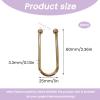 10Pcs Alloy Bikini Clips, Metal U Shape Ring Garment Clasps, Bra/Bikini Hook Closure, Swimwear Front Clasp, Bra Clasp Replacement Part for Lingerie Sewing Bra Swimwear Buckle Making Garment Accessory view 2