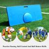 BXKCFYBSQ Football Rebound Board,Foldable Football Training Equipment,Soccer Training Wall,Impact Resistant Adjustable Angle,for Control Passing Shooting Practice view 4