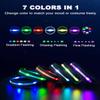 5pcs LED Horse Breastplate Collar & Leg Band, 7 Colors in 1 Light up Horse Tack Set, USB Rechargeable LED Horse Harness & Leg Strap - Added Visibility & Safety for Night Horse Riding view 3