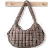 Puffer Tote Bag for Women Large Quilted Tote Bag Quilted Carryall Bag Soft Puffy Crossbody Bag Hobo Handbags Puff Purse view 1