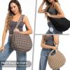 Puffer Tote Bag for Women Large Quilted Tote Bag Quilted Carryall Bag Soft Puffy Crossbody Bag Hobo Handbags Puff Purse view 2