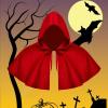 FytStycale Enchanting Halloween Hooded Cape for Magical Costume Play, red view 3