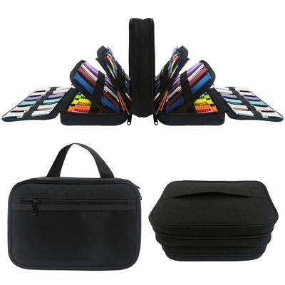 84 Slot Watch Bands Storage Bag - Organizer & Carrying Case for Most Sizes, Black