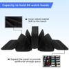 84 Slot Watch Bands Storage Bag - Organizer & Carrying Case for Most Sizes, Black view 2
