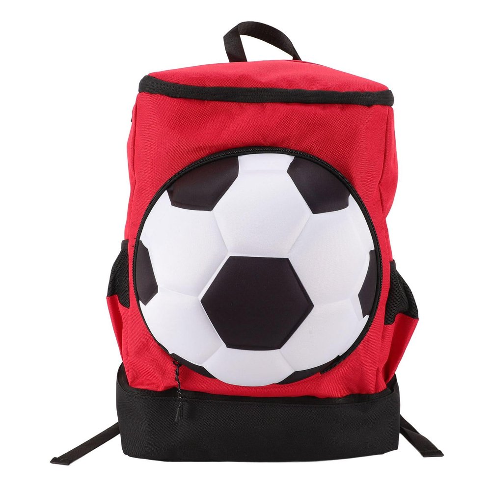 Bnineteenteam Soccer Backpack, Youth Soccer Bag Sweat Wicking Breathability Football Bag with Ball Compartment and Shoe Compartment for Activities (Children Size (Fits Size 4 Ball