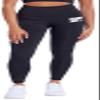 John Jay College of Criminal Justice Primary Logo Women's High Waisted Yoga Leggings for Workout Running Yoga 7/8 Length Pants, Black, Medium view 1