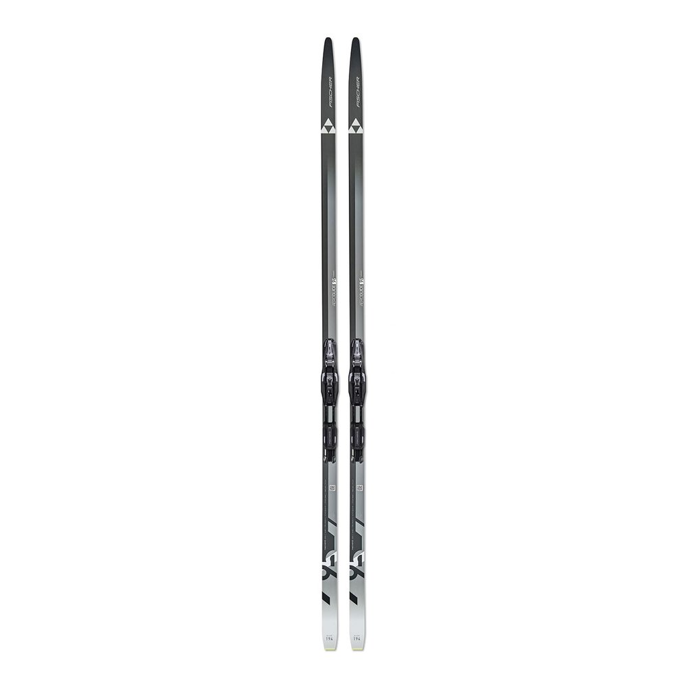 FISCHER Unisex Adult Twin Skin Aeroguide 95 EF Lightweight Cross-Country Fitness Nordic Skis with Control Step-in IFP Bindings | Ideal for Outdoor Recreation, Active Skiing | Stiff Hardness, 184