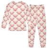 ALAZA Cartoon Pig 2 Piece Pajama Set Long Sleeve Top and Pants Sleepwear Unisex 4T view 4