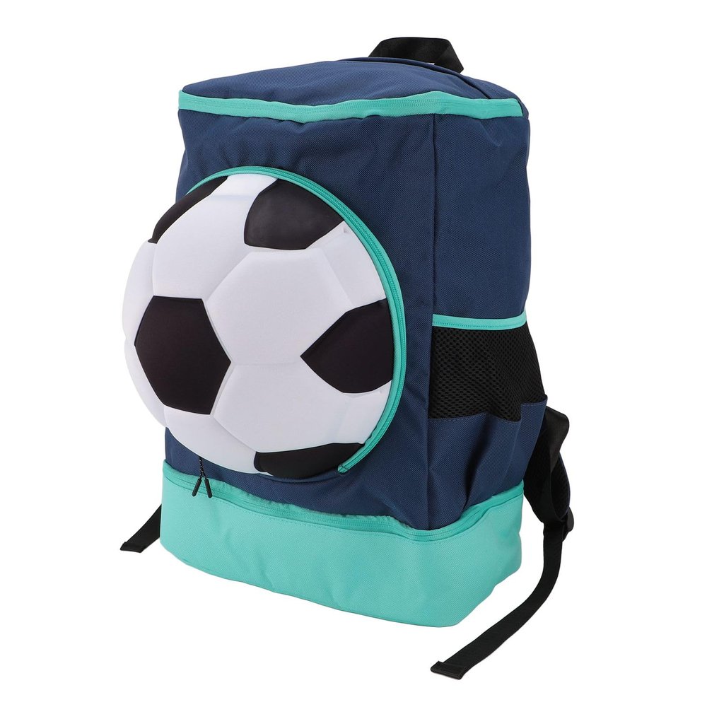 Bnineteenteam Soccer Backpack, Youth Soccer Bag Sweat Wicking Breathability Football Bag with Ball Compartment and Shoe Compartment for Activities (Children Size (Fits Size 4 Ball