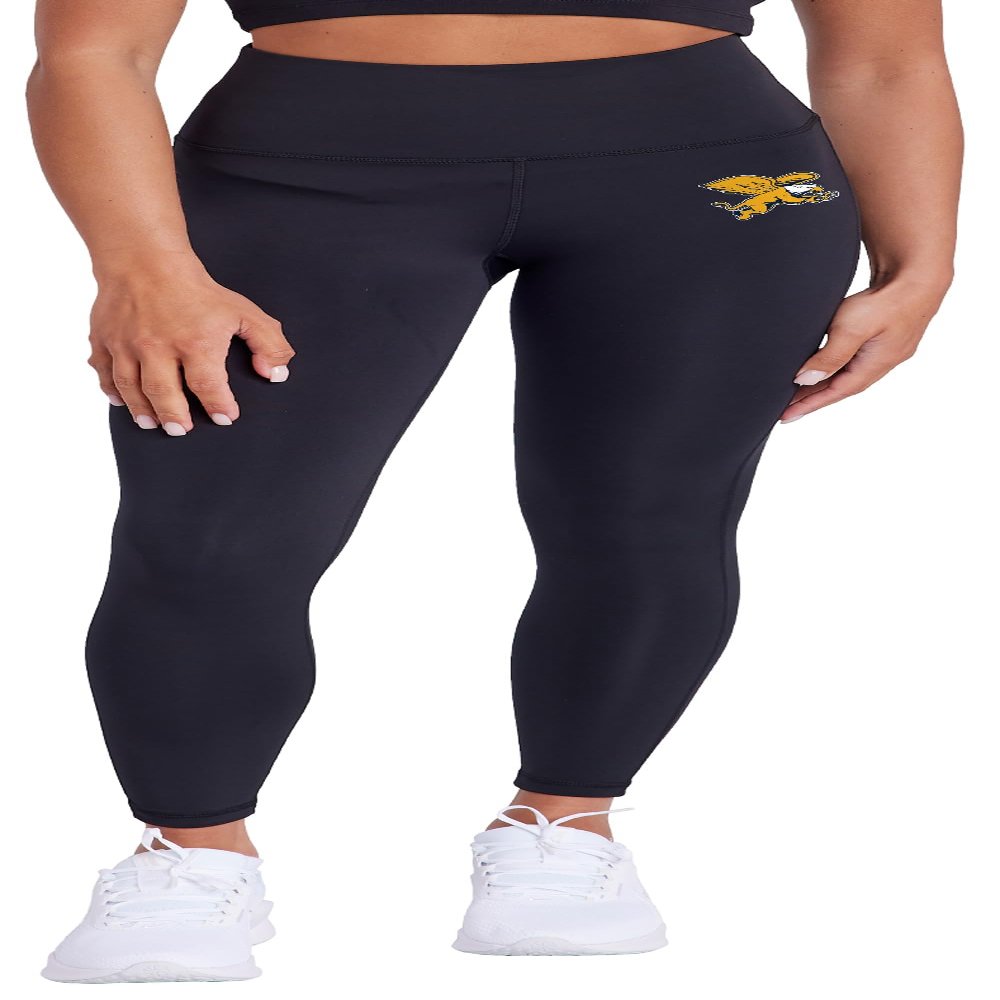 Canisius College Primary Logo Women's High Waisted Yoga Leggings for Workout Running Yoga 7/8 Length Pants, Black, Small