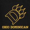 Campus Lab Ohio Dominican University Primary Logo Women's High Waisted Yoga Leggings for Workout Running Yoga 7/8 Length Pants, Black, Large view 3