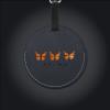 Phi Mu Monarch Butterfly Leather Baggage Bag Round Luggage Tags and Privacy Cover ID Tag view 2