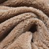 Akklian Brown Bomber Shearling Sheepskin Leather Flight Jacket Hippie Fashion Thermal Coat Outerwear Zip Up Business Coat view 3