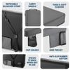 Alpcour Portable Extra Thick Stadium Seat Cushion  Bleacher Cushion with Side Pocket, Cup Holder, Waterproof, Anti-Slip, and Straps  Perfect for Football Seats and Bench Seats for Bleachers view 4