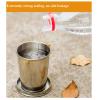 Fockety Telescopic Cup, Stainless Steel Collapsible Cup, Portable Folding Cup with Keychain, Camping Mug Retractable Drink Cup with Lids, for Outdoor Travel Camping Hiking Fishing (150Ml) view 2