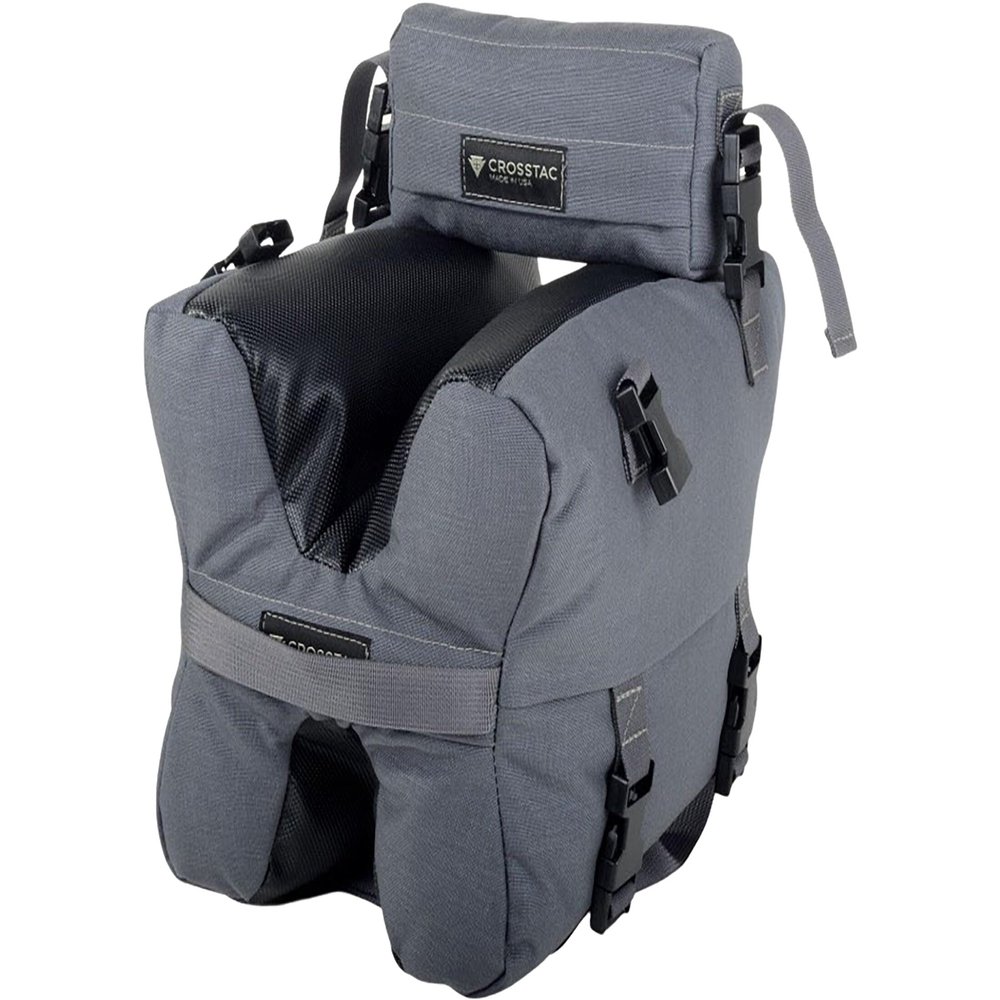 Crosstac X-Bag Shooting Bag with Pistol Rest, 1000D, Wolf Grey, 110075-GRY