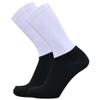 Alomejor Cycling Breathable Chinlon Athletic Socks Seamless Cycle and Running Sport Socks with for Men and Women (Black & White) view 1
