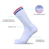 Alomejor Cycling Breathable Chinlon Athletic Socks Seamless Cycle and Running Sport Socks with for Men and Women (Black & White) view 2