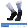 Alomejor Cycling Breathable Chinlon Athletic Socks Seamless Cycle and Running Sport Socks with for Men and Women (Black & White) view 3