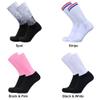 Alomejor Cycling Breathable Chinlon Athletic Socks Seamless Cycle and Running Sport Socks with for Men and Women (Black & White) view 4