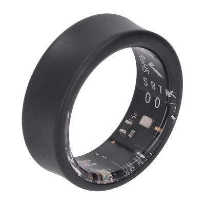 Gesture Control Smart Ring Fitness Tracker for Men Women with Charging Case, APP Camera Remote, Energy Saving Technology (7#)