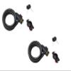 2-Pack Bicycle Locks with Keys and Mounting Brackets  11.5mm x 47" Steel Security Cable for Bikes, Scooters & Outdoor Gear  Black PVC Coated view 1