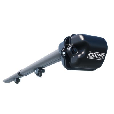 Riversmith River Quiver 2-Banger Roof Rack Fly Fishing Rod Holder for Car, Truck, SUV - 2 Rod Fly Rod Carrier with Locking Reel Box 10ft 4in, Quick Release Mount, Gunmetal