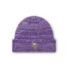 FOCO NFL Unisex-Adult Official Marled Cold Weather Cuffed Knit Beanie in Clear Ball Ornament (US, Alpha, One Size, Minnesota Vikings) view 2